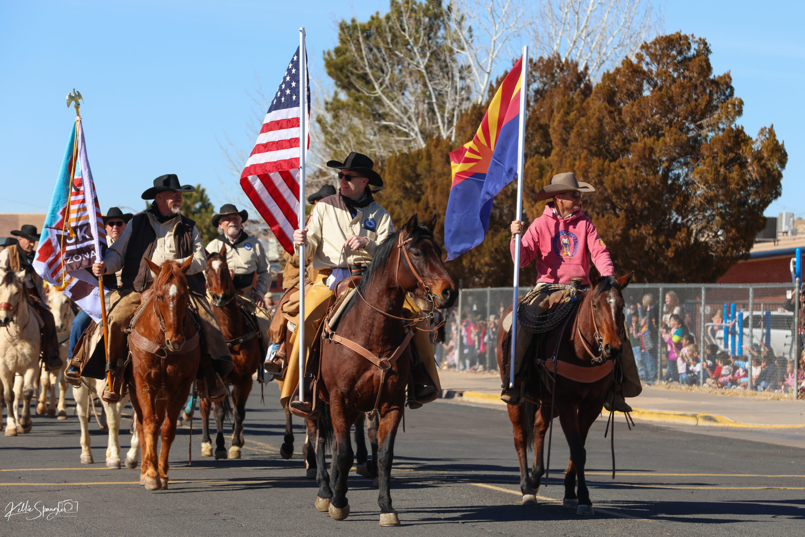 Navajo County Sheriff's Posse mounted color guard